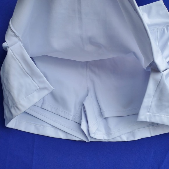 Mono B Pull On Mini‎ Skirt Size M White Stretch - Picture 2 of 7